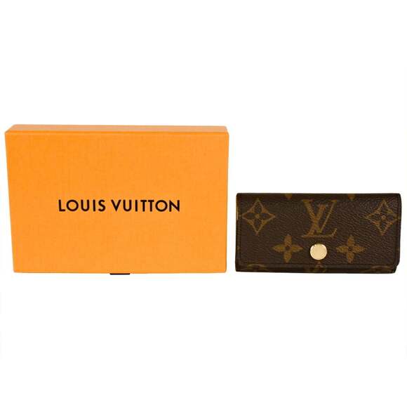 Louis Vuitton Multicle 4 Key Case, Monogram Canvas, M81938, Jaune, with Built... - Picture 2 of 9